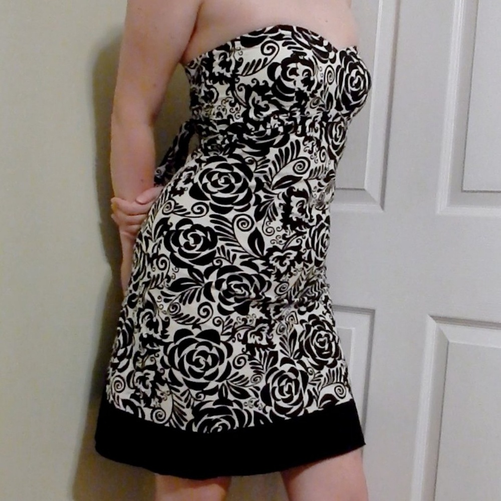 White House Black Market Strapless Evening Dress